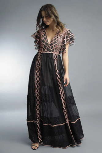 Geometric pattern gown - pattern,